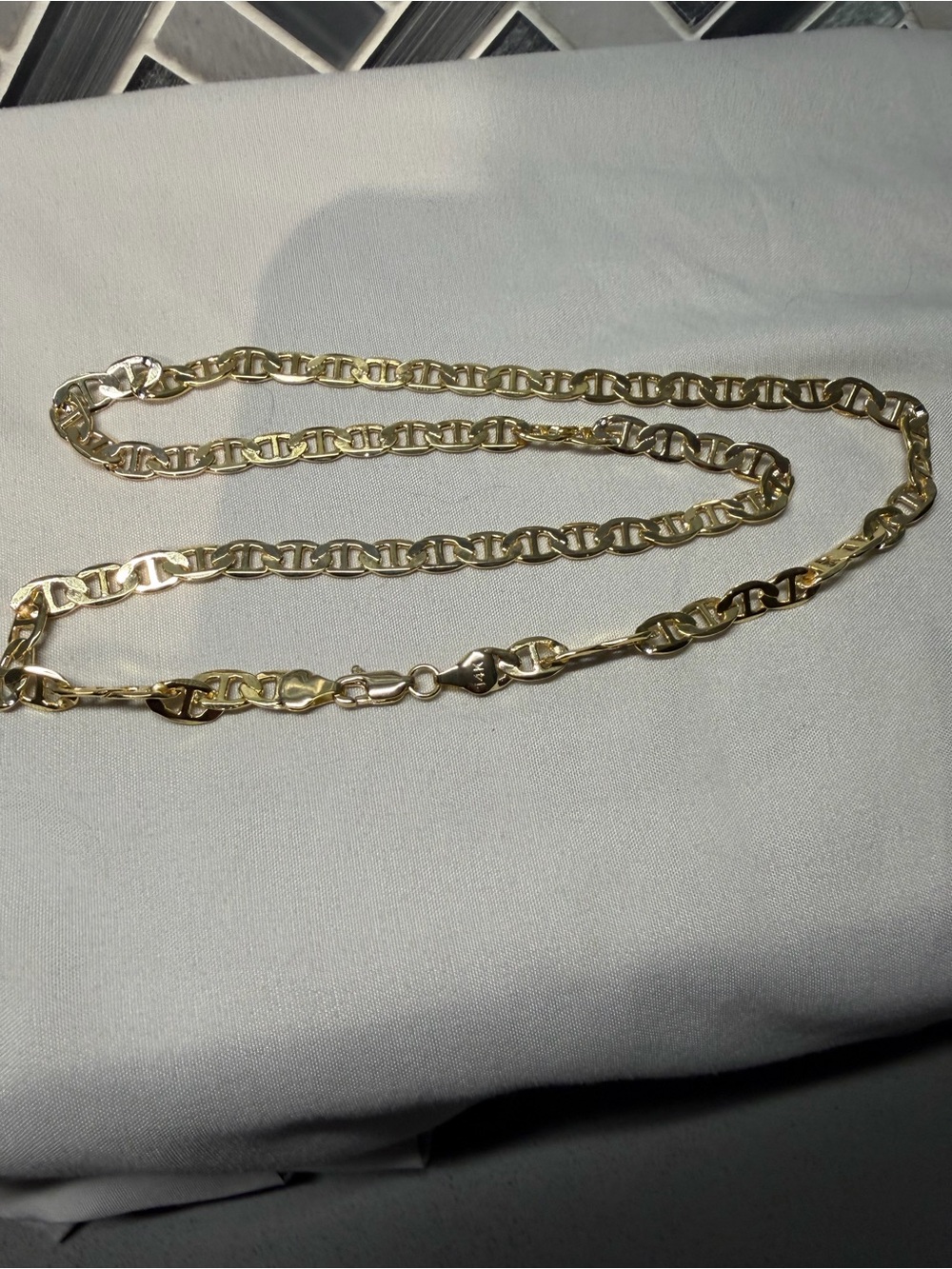 14kt Gold filled 22β Mariner Link Chain Necklace 17.6g 5.5mm
